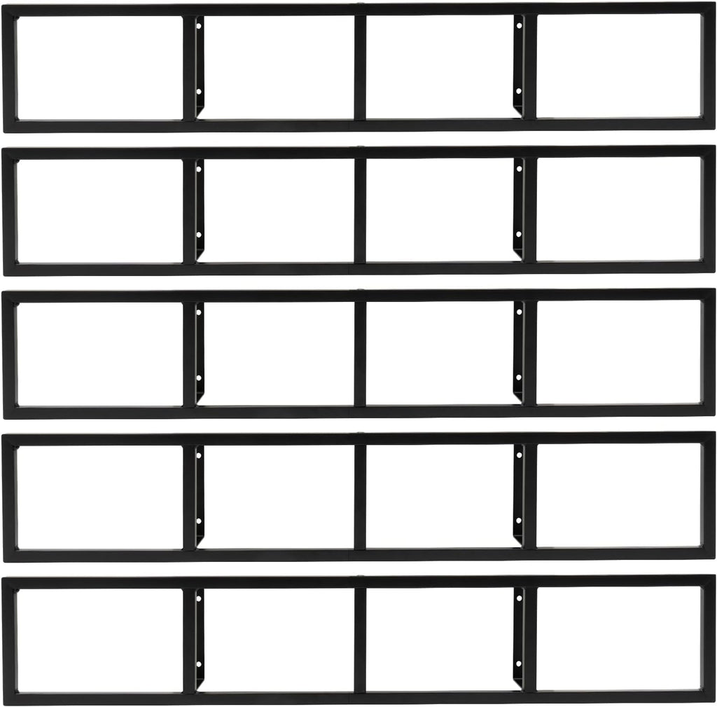 5Pcs 34 Inch Metal Wall Mount Media Shelves