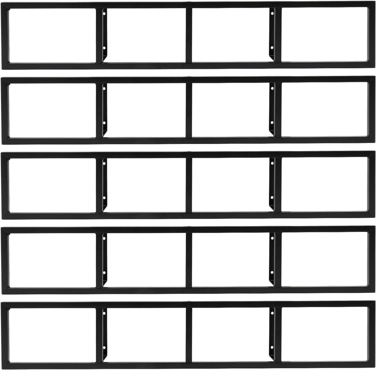 5Pcs 34 Inch Metal Wall Mount Media Shelves