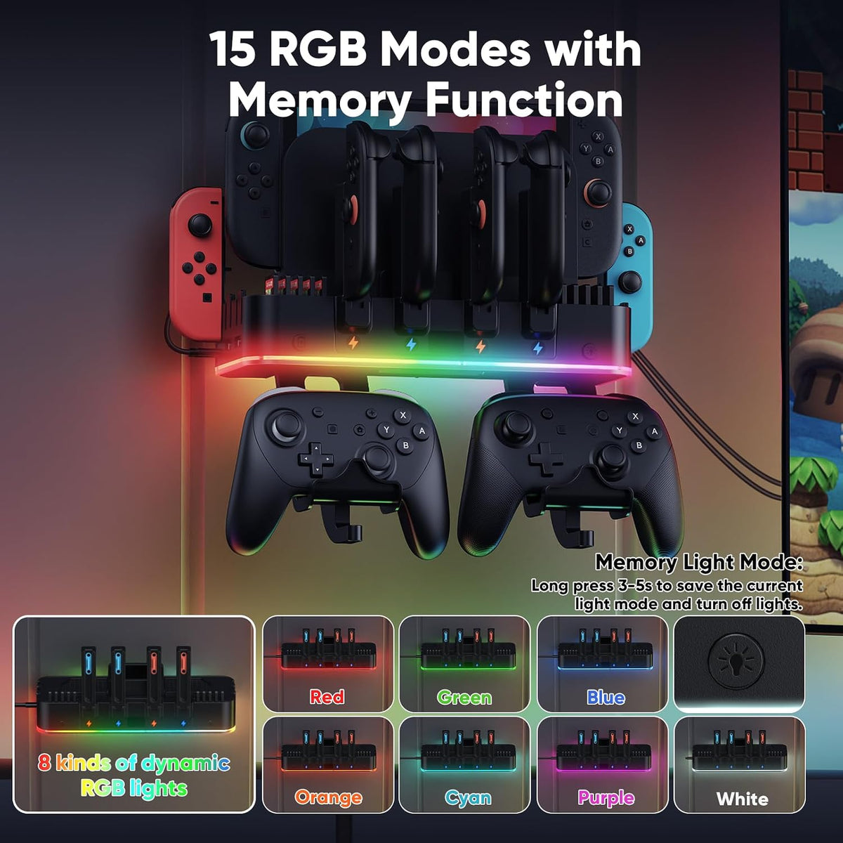 Switch 2 Wall Mount Charger Kit