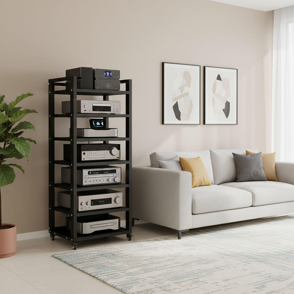 7‑Tier 140cm Heavy Duty Audio Component Rack