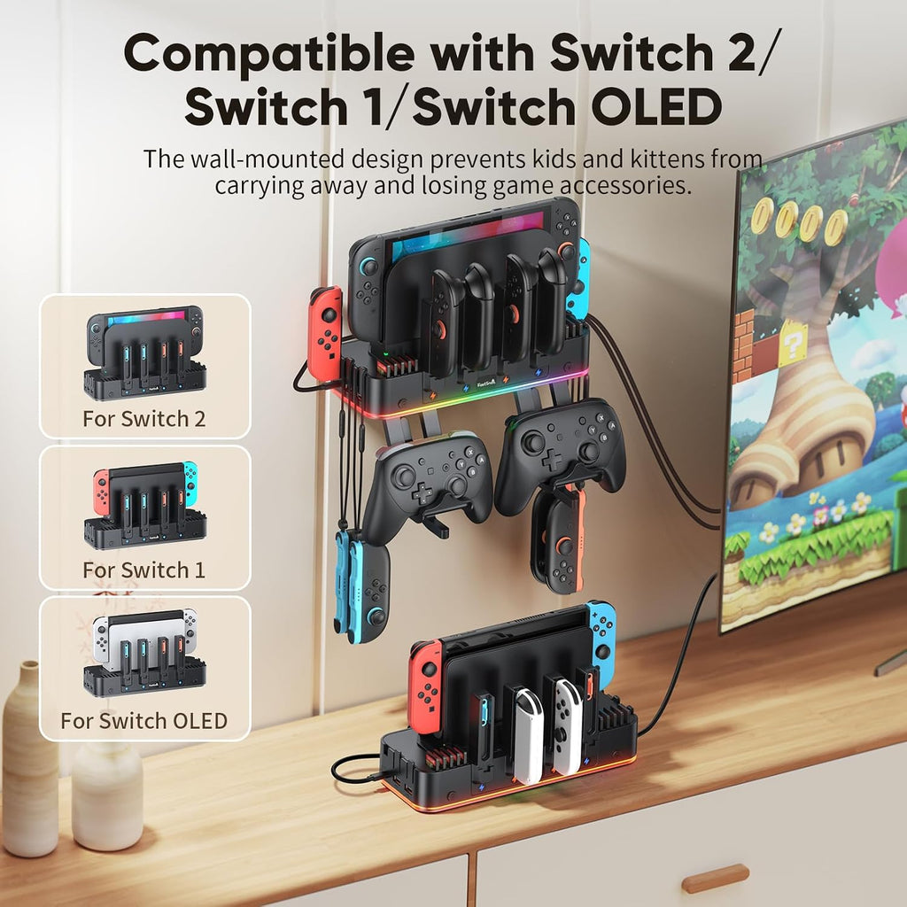 Switch 2 Wall Mount Charger Kit