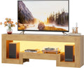 54" Natural LED TV Stand For 65" TV
