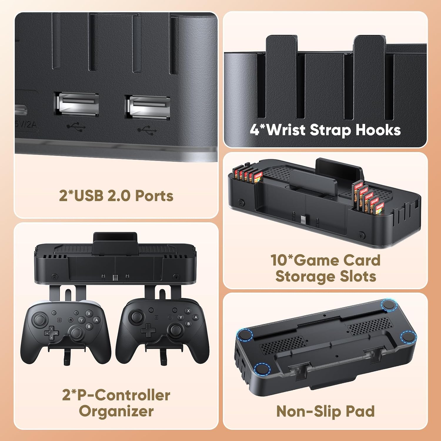 Switch 2 Wall Mount Charger Kit