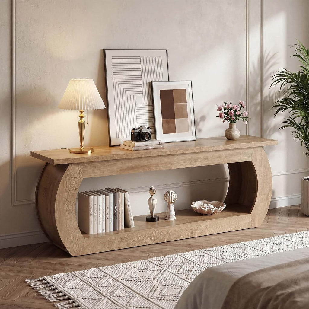 Brown TV Stand For 65 Inch TV