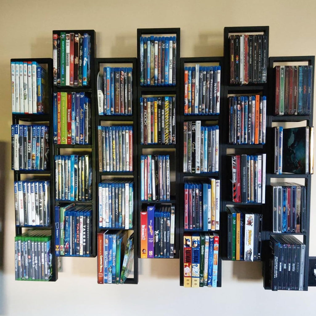 5Pcs 34 Inch Metal Wall Mount Media Shelves