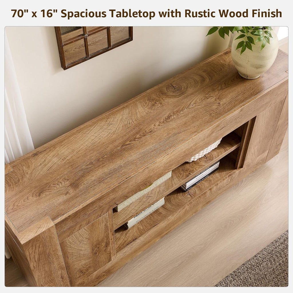 70" Oak TV Stand For 80" TV