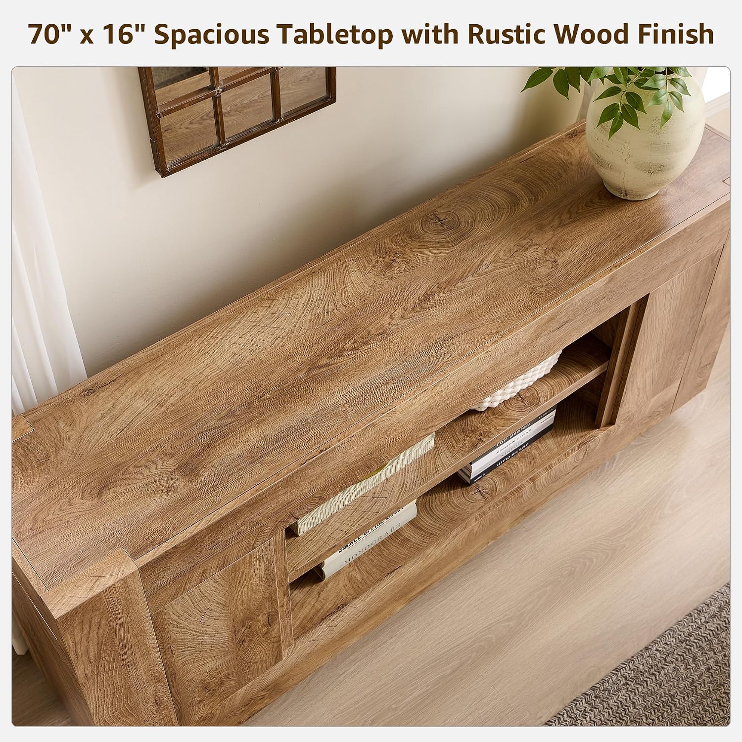 70" Oak TV Stand For 80" TV